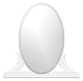 La Marisia Creamy Pearl Oval Vanity Mirror