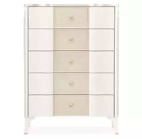 La Marisia Creamy Pearl 5 Drawer Chest