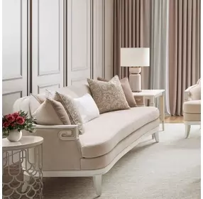 La Marisia Creamy Pearl Rectangular End Table