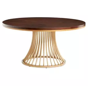 Camellia Field Pecan Dining Room Set