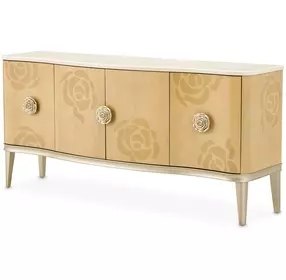 Camellia Field Caramel 4 Door Sideboard