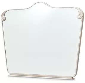 Camellia Field Champagne Gold Arched Dresser Mirror