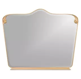 Camellia Field Warm Pecan Arch Dresser Mirror