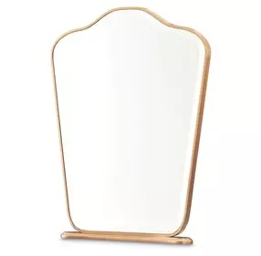 Camellia Field Antique Gold Vanity Mirror