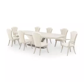 Fantosini Silver Mist 140" Extendable Rectangular Dining Table
