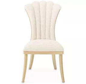 Fantosini Natural Upholstered Dining Side Chair Set of 2