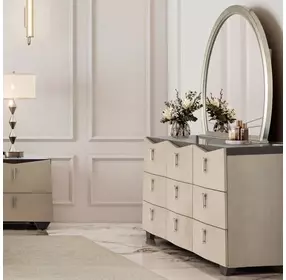 Fantosini Silver Mist 9 Drawer Dresser
