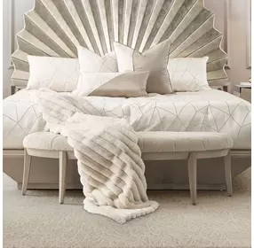Fantosini Cappuccino Upholstered 59" Bed Bench