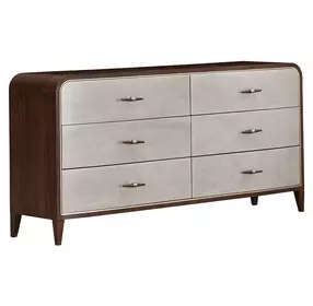 Houston Walnut 6 Drawer Dresser