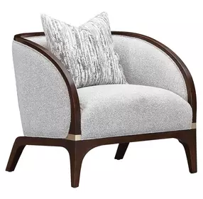 Houston Walnut and Pebble Matching Chair