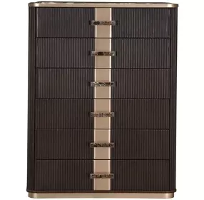 West Kensington Medium Espresso 6 Drawer Highboy Chest