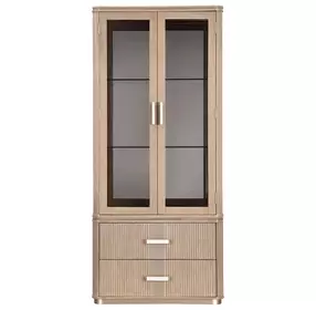 West Kensington Sea Salt Caramel 2 Door Display Cabinet