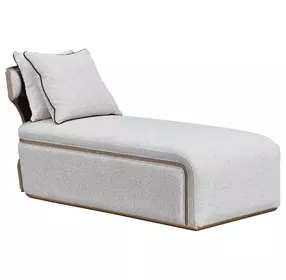 West Kensington Buff and Sea Salt Caramel 30" Chaise