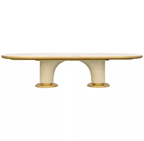 Scotts Square Light Champagne Extendable Oval Dining Room Set