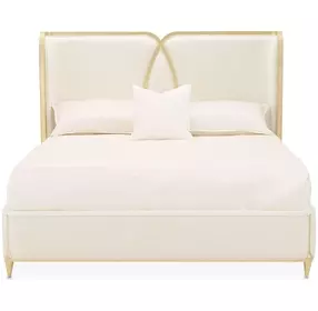 Scotts Square Cornsilk Upholstered Panel Bedroom Set