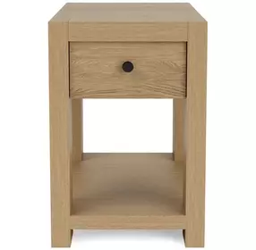 Davie Pale Oak Rectangular Chairside Table