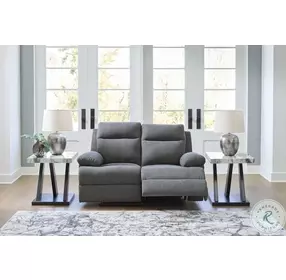 Tarrant Charcoal Reclining Loveseat
