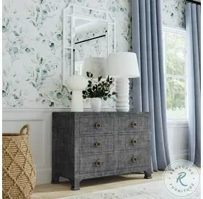 Chatham Charcoal Raffia Dresser