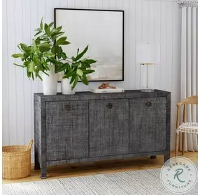 Chatham Charcoal Raffia Sideboard