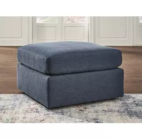 Modmax Ink Performance Fabric Upholstered Square Accent Ottoman