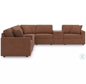 Modmax Spice 8-Piece Performance Fabric Modular Sectional with Storage Consoles
