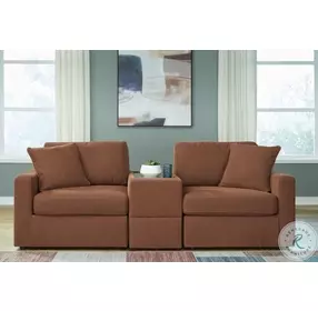 Modmax Spice Performance Fabric Modular Sectional Sofa with Storage Console