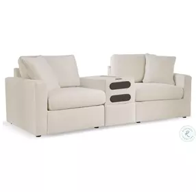 Modmax Oyster Performance Fabric Modular Sectional Sofa with Audio Console