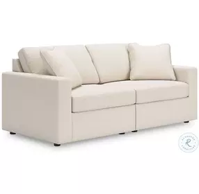 Modmax Oyster Performance Fabric Modular 2 Piece Sectional Sofa