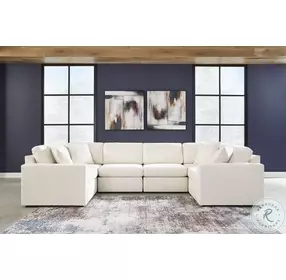 Modmax Oyster 6-Piece Performance Fabric Modular U-Shaped Sectional