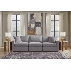 Modmax Granite Performance Fabric Modular 3 Piece Sectional Sofa