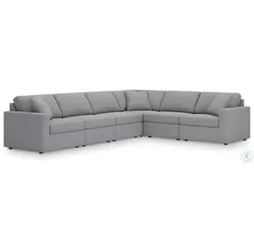 Modmax Granite 6 Piece Performance Fabric Sectional