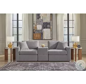 Modmax Granite Performance Fabric Modular Sectional Sofa with Storage Console
