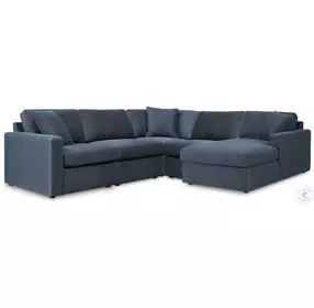 Modmax Ink 5 Piece Performance Fabric Sectional with RAF Chaise