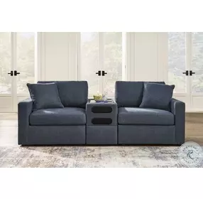 Modmax Ink Performance Fabric Modular Sectional Sofa with Audio Console