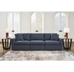 Modmax Ink Performance Fabric Modular 3 Piece Sectional Sofa