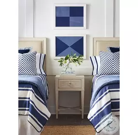 Newport Sailcloth Clay Night Table By Barclay Butera