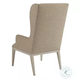 Newport Taupe And Sailcloth Seacliff Host Wing Chair By Barclay Butera