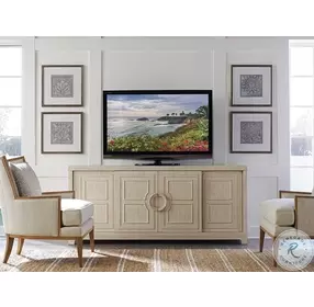 Newport Sailcloth Leeward TV Stand By Barclay Butera