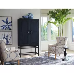 Newport Marine Jade Bar Chest on Stand By Barclay Butera