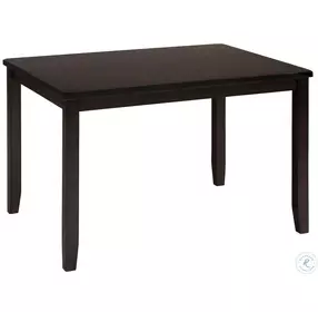 Dark Rustic Prairie Dark Brown 5 Piece Dining Set