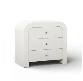 Hump White Arched 3 Drawer Chest
