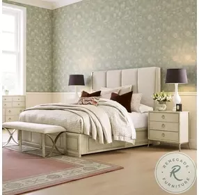 Whitmore Tuscany Alabaster King Upholstered Panel Bed