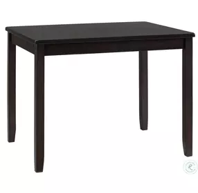 Dark Rustic Prairie Dark Brown 5 Piece Counter Height Dining Set