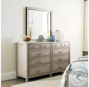 Cedar Ridge Meadows Aged Taupe Mirror
