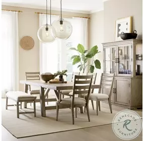 Cedar Ridge Harrington Aged Taupe Extendable Dining Table