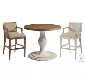 Newport Taupe And Sandstone Eastbluff Upholstered Bar Stool By Barclay Butera