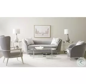 Farrah Grey Velvet Sofa