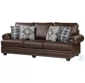 Franklin Dark Brown Living Room Set