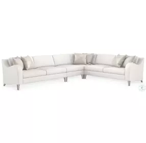 Victoria creme 4 Piece RAF Sectional