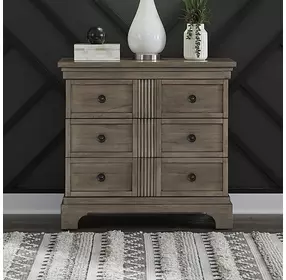 Haven Hills Camel Beige 3 Drawer Bedside Chest with USB Charging